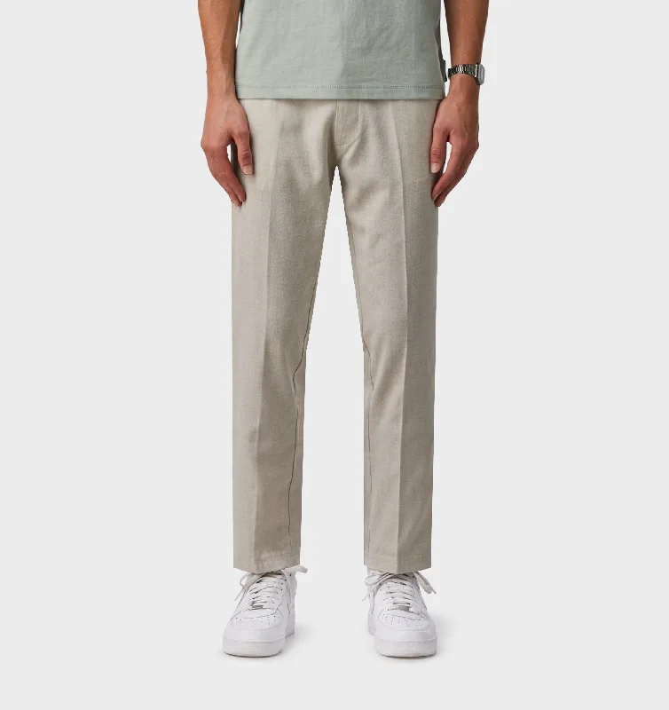 Must-Have Deals Herringbone Linen Slim Kobe Pant - Tall - Bone