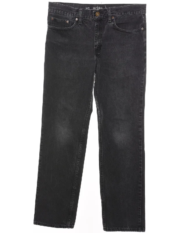 Extra Savings Black Classic Straight-Fit Jeans - W34 L32