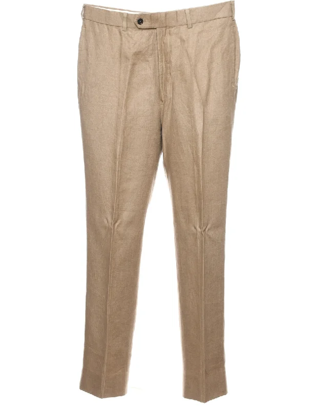 Unmissable Offer Beige Brooks Brothers Trousers - W34 L34