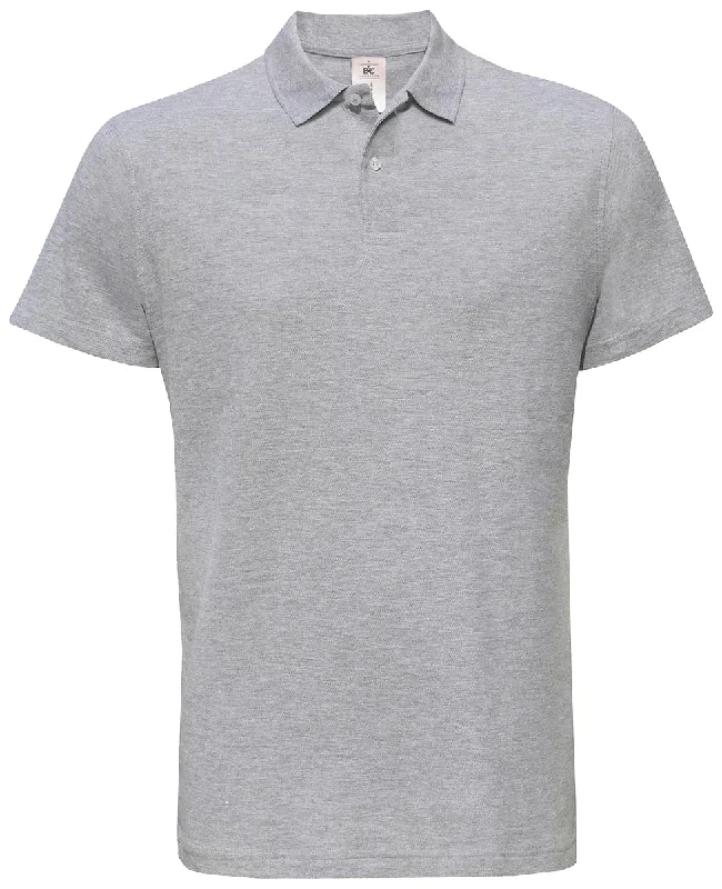 Value Deals B&C Collection Id.001 Polo - Heather Grey