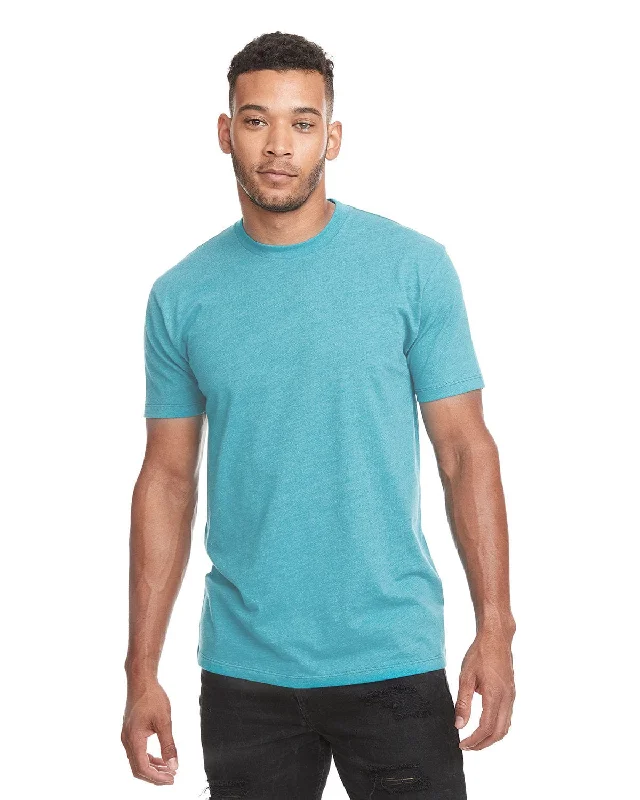 Loyalty Reward Next Level Mens CVC Crewneck Tee | Hthr Colum Blue