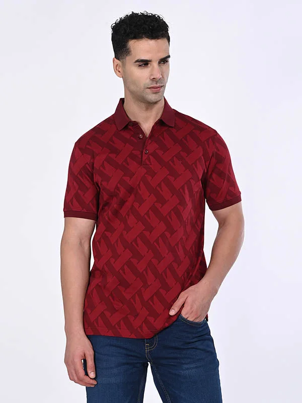 Weekend Discounts to Enjoy Men Printed Polo T-Shirt