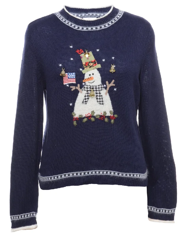 Exclusive Weekend Offers Inside Beyond Retro Reworked Christmas Jumper With Bells - M