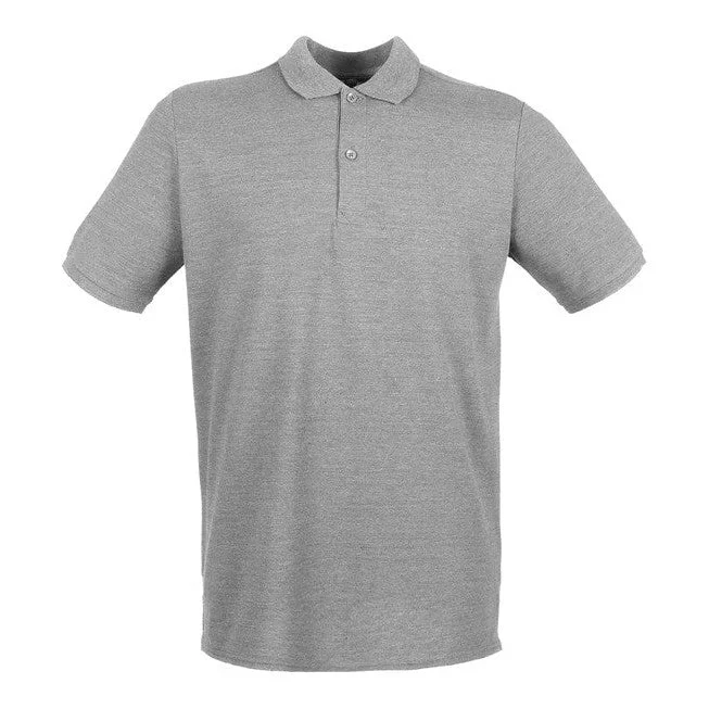 Bargain Prices Henbury Micro-Fine Piqué Polo Shirt - Heather Grey*
