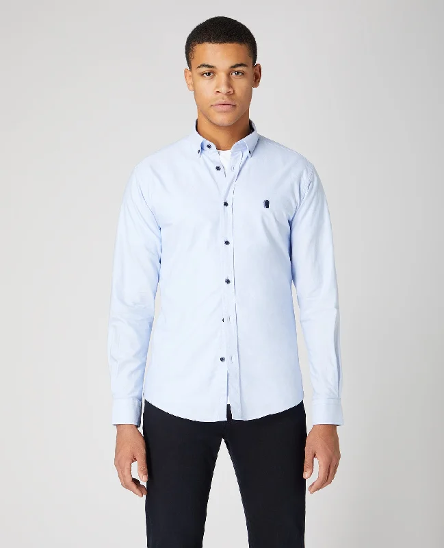 Tapered Fit Oxford Cotton Shirt