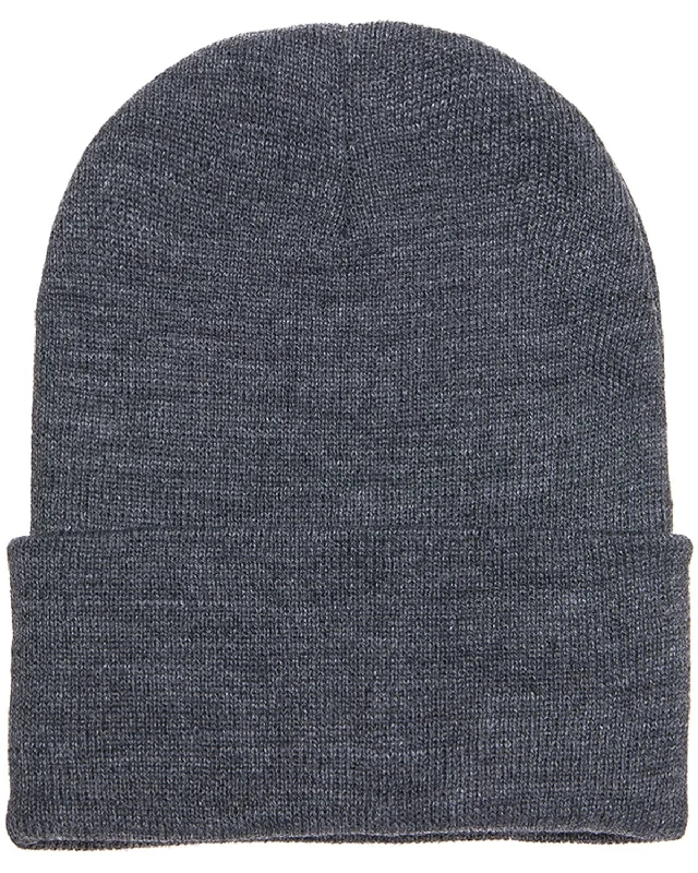 Quick Sale Yupoong Cuffed Knit Cap | Dark Grey