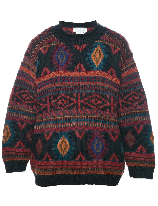 Super Sale Aztec Print Jumper - M