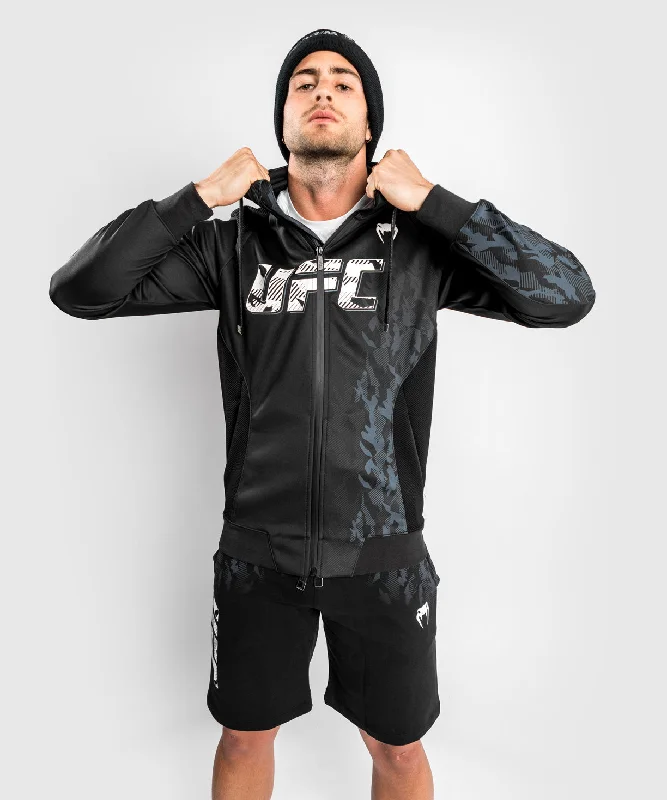 UFC Venum Authentic Fight Week Men's Zip Hoodie - Black