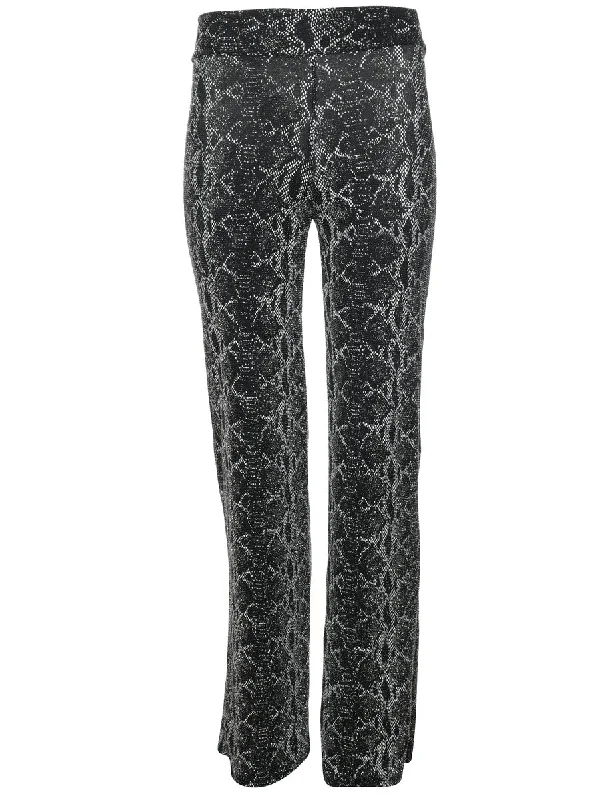 Special Discount Black & Grey Casual Y2K Trousers - W22 L34