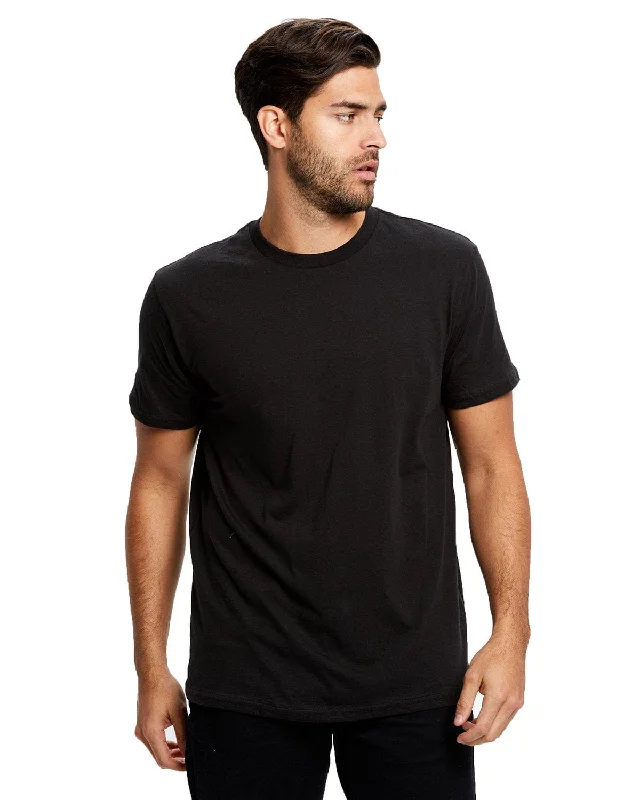 US Blanks Mens Made in USA Short Sleeve Crew T-Shirt | Black