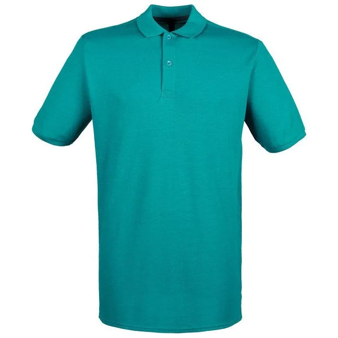 Deep Discounts Henbury Micro-Fine Piqué Polo Shirt - Bright Jade