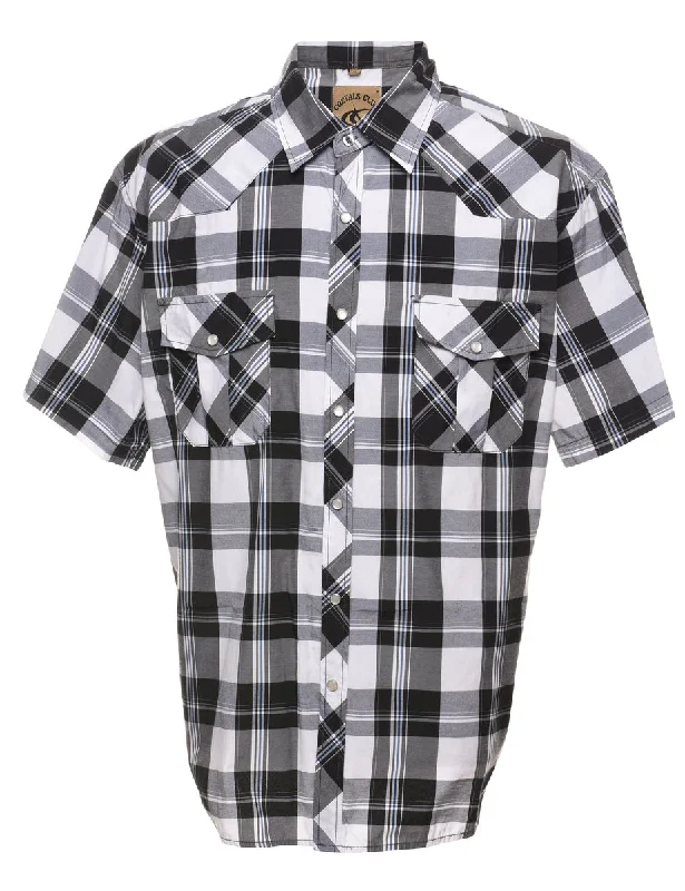 Weekend Bargains Just for You Black Checked Shirt - XL