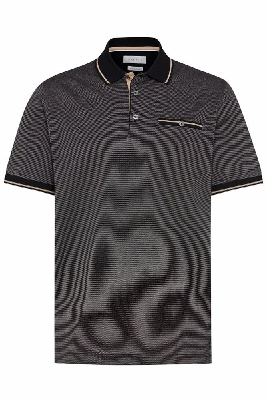 Stock Up and Save BUGATTI Knit Fabric Polo BROWN GREY