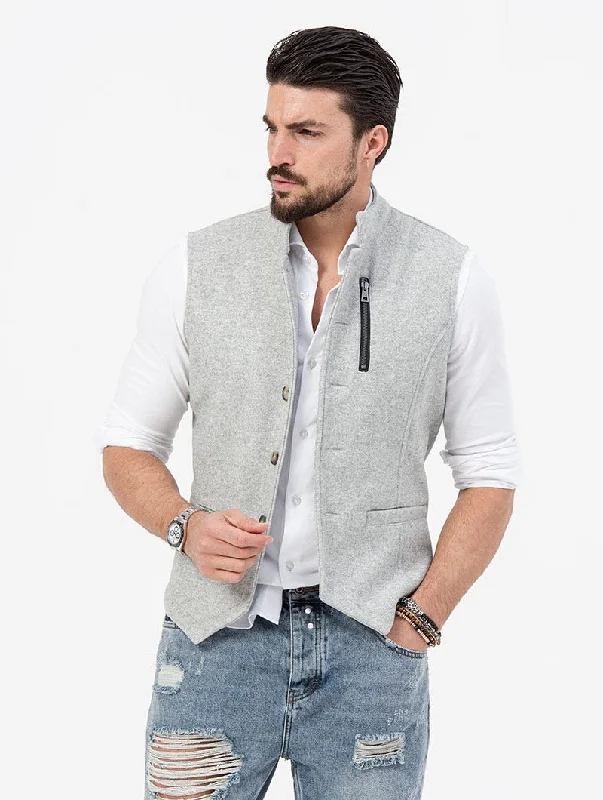 Weekend Bargains Galore ZEKE VEST IN GREY