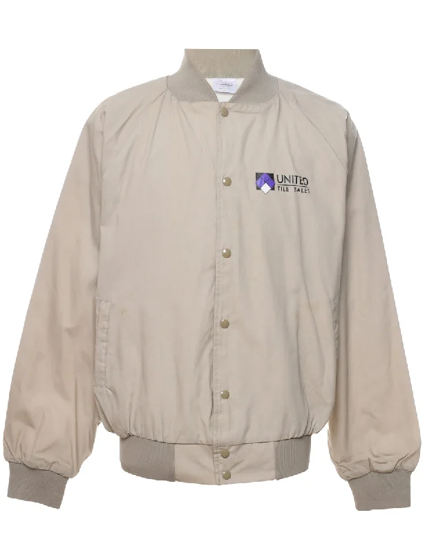 Special Price Beige Bomber Jacket - XL