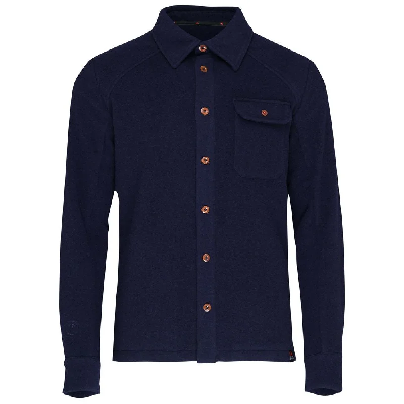 Mens Merino Blend Mountain Shirt (Navy)