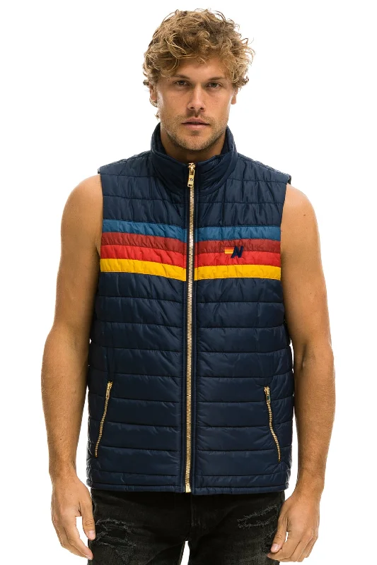 MEN'S 4 STRIPE VEST - NAVY