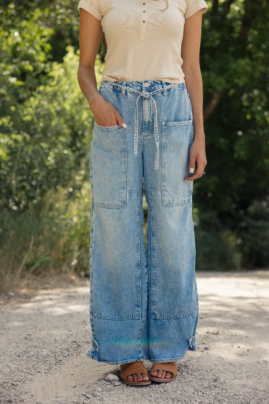 Early Bird Free People CRVY Outlaw Wide Leg Jeans