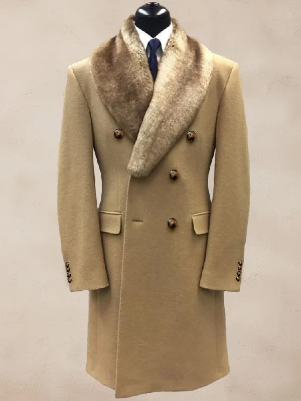 Special Discount Stylish Double-Breasted Tweed Coat