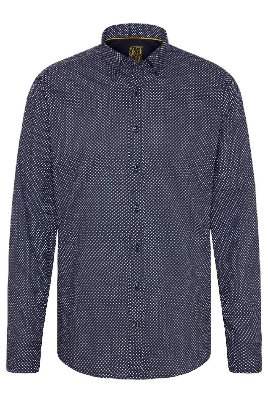 Extra Discount BUGATTI MENS Casual Shirt NAVY