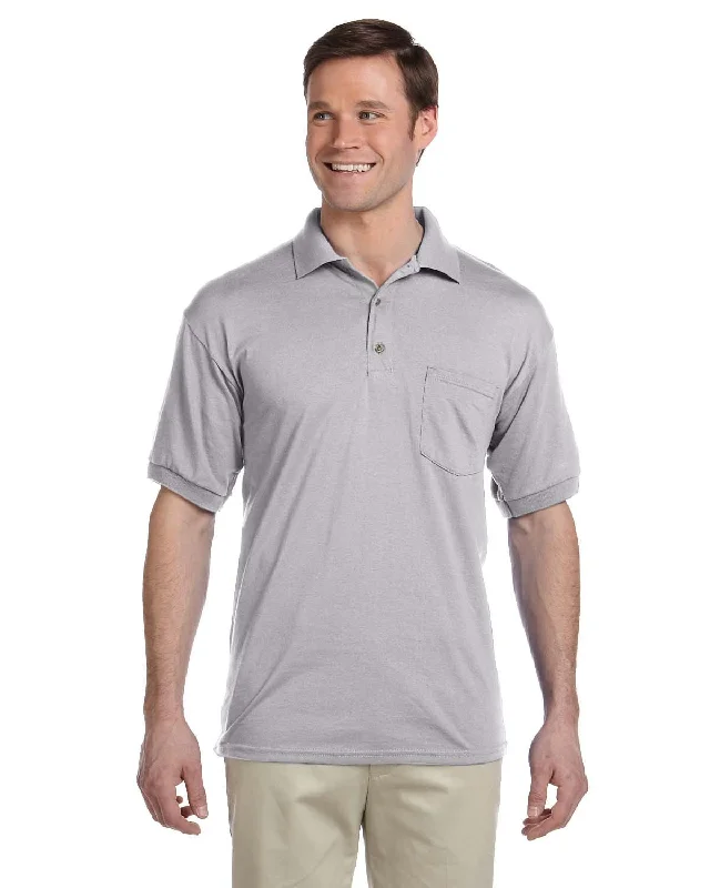 Gildan DryBlend 50/50 Jersey Knit Pocket Polo Shirt | Sport Grey