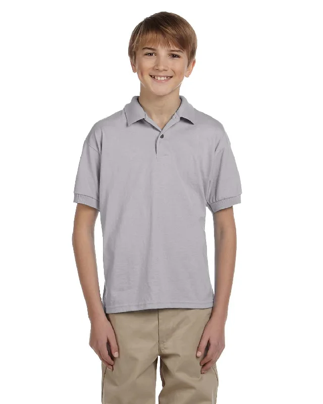 Gildan DryBlend Youth 50/50 Jersey Polo Shirt | Sport Grey