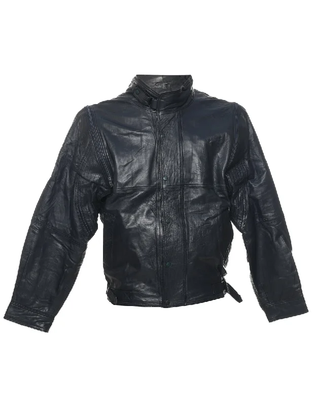 Black Leather Jacket - M