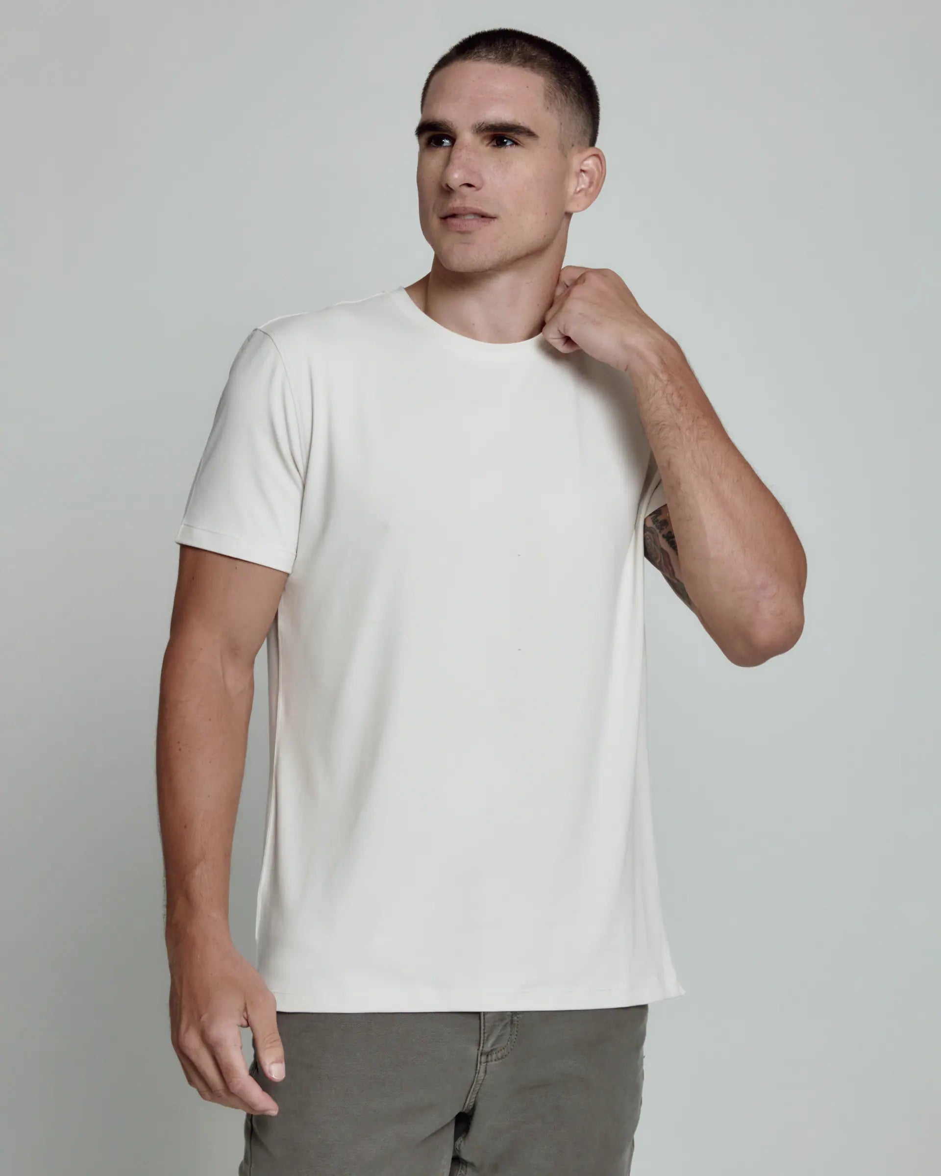 Weekend-Only Price Drops Core Crew Neck Tee | Ecru