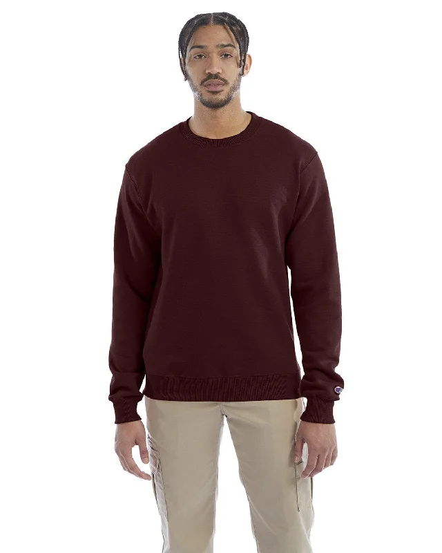 Champion EcoSmart Crewneck Sweatshirt | Maroon