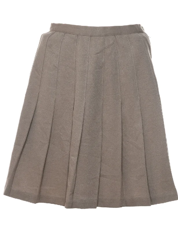 Mega Deal Beige Pleated Skirt - S