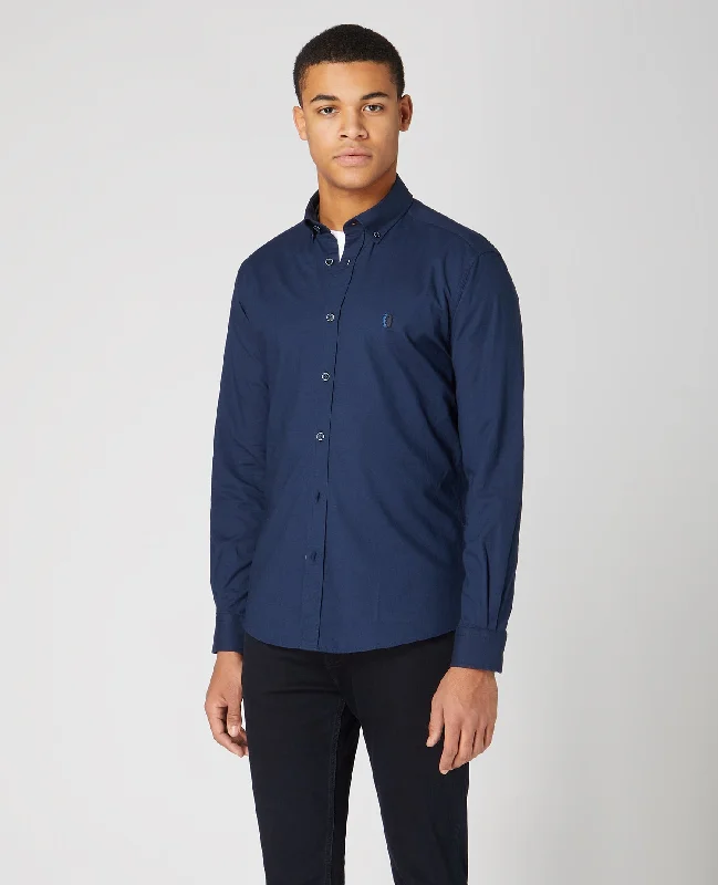 Tapered Fit Oxford Cotton Shirt