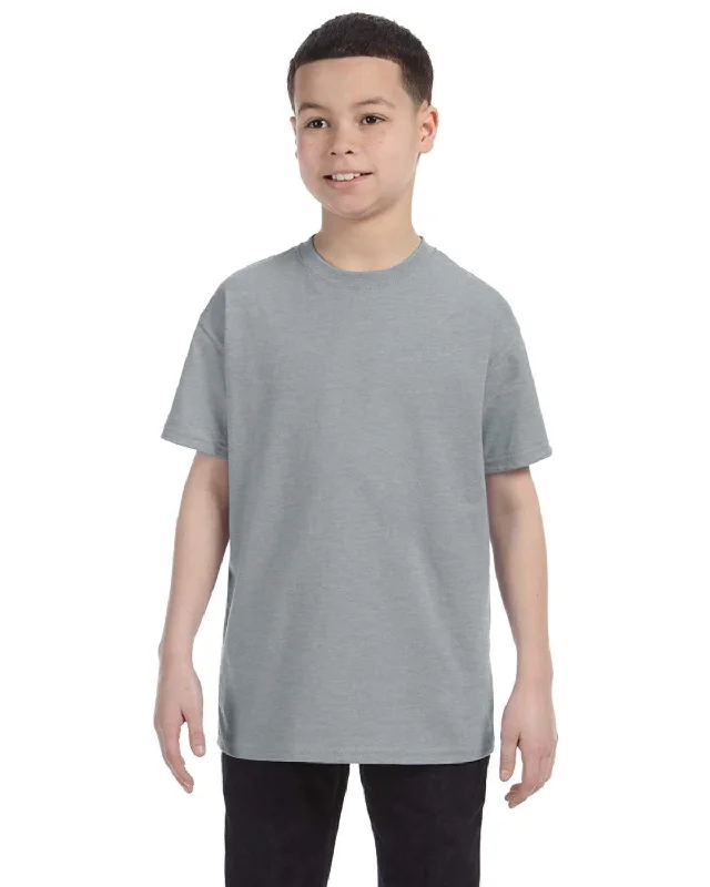 Jerzees Youth Heavyweight 50/50 T-Shirt | Athletic Heather