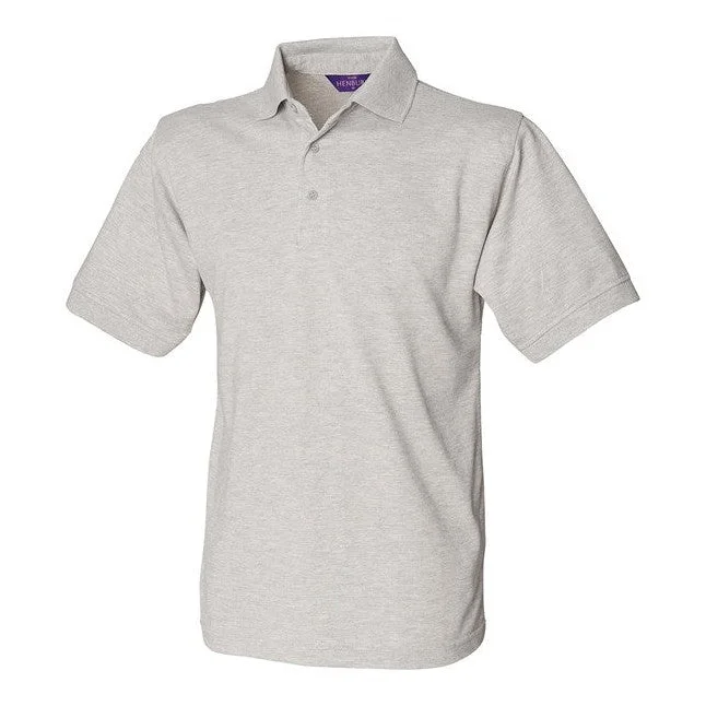 Super Deal Henbury 65/35 Classic Piqué Polo Shirt - Heather Grey*