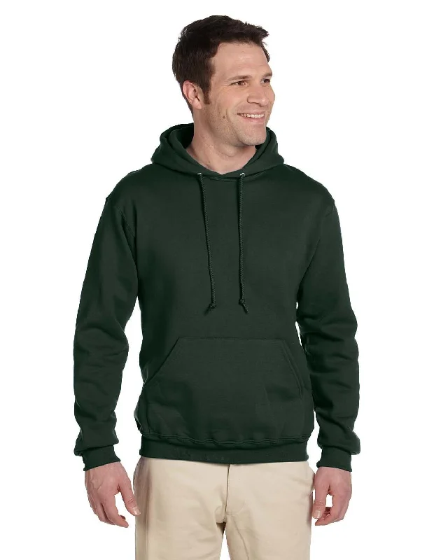 Shop and Save Jerzees SuperSweats Hooded Pullover Sweatshirt | Forest Green