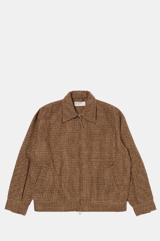 Rose Bowl Jacket Houndstooth Tweed Sand