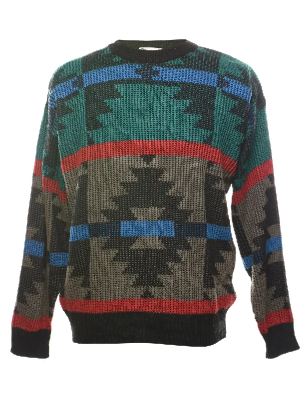 The Best Prices Aztec Print Jumper - XL