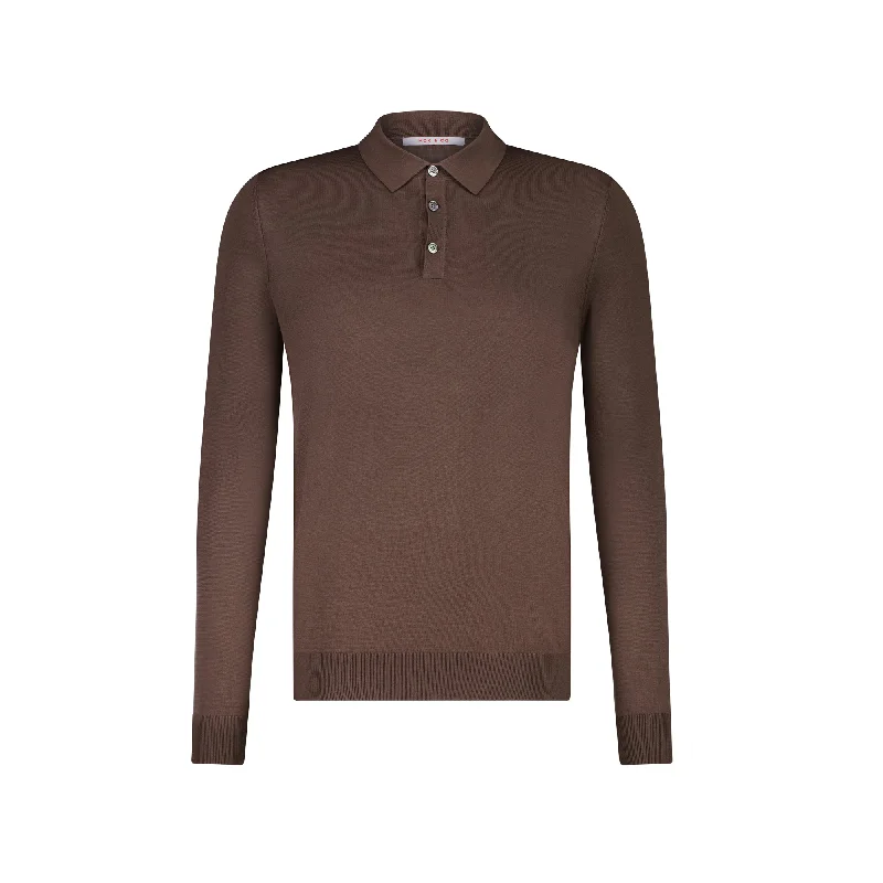Deal Frenzy MCKINNON Buttoned Long Sleeve Shirt BROWN