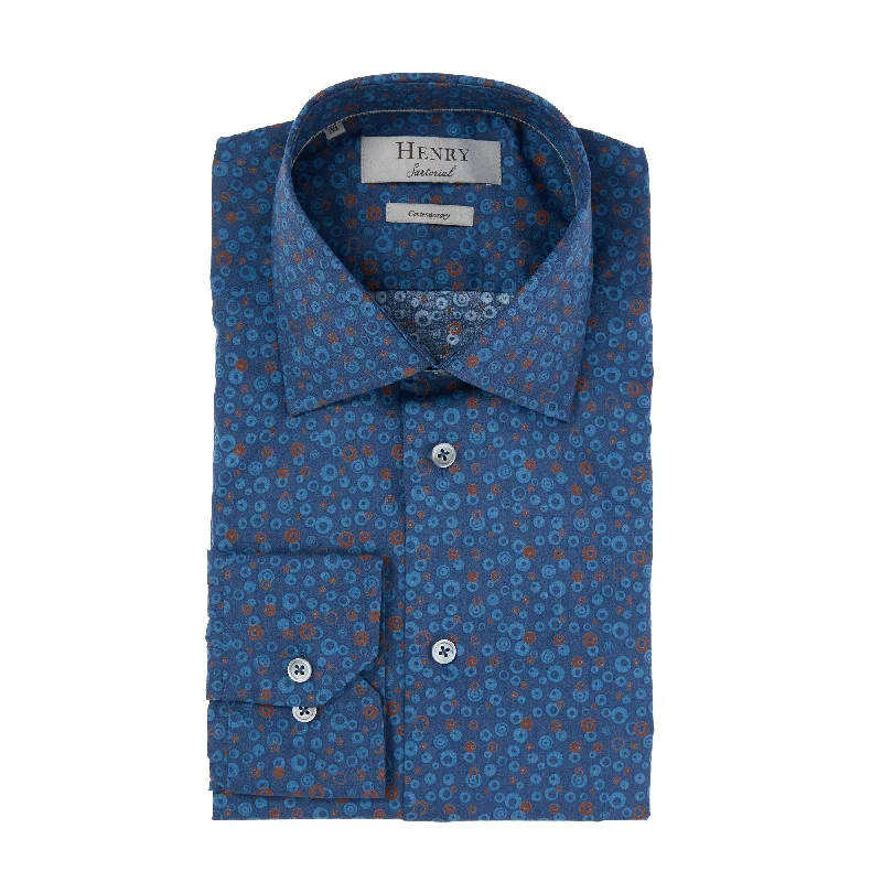 HENRY SARTORIAL Casual Shirt BLUE