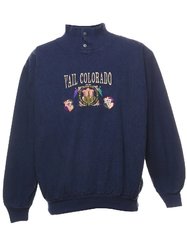 Vail Colorado Embroidered Sweatshirt - L