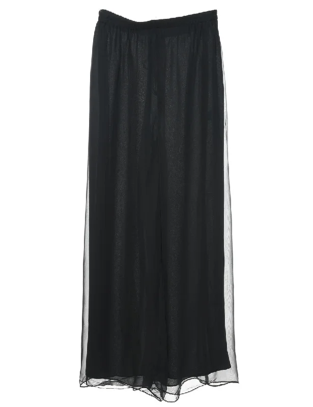 Hot Deal Black Flared Leg Palazzo - W28 L30