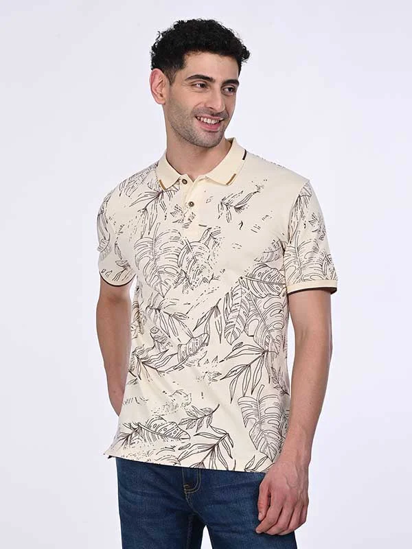 Weekend Bargains to Sizzle Men Printed Polo T-Shirt
