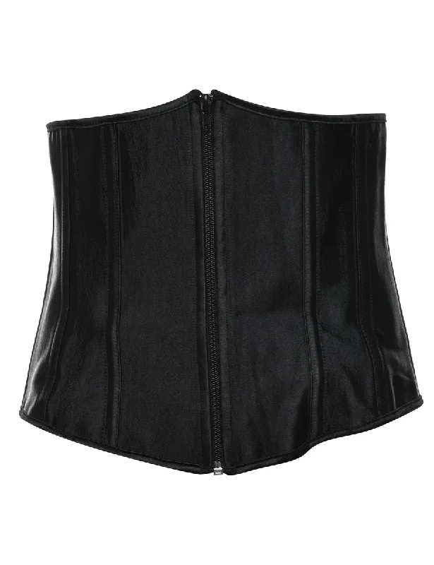 Massive Deals Black Classic Waspie Corset - XS