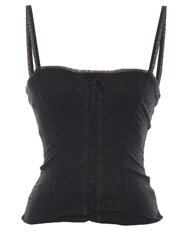 Stock Clearance Black Evening Top - XS