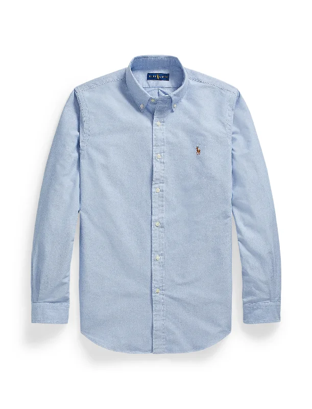 Weekend Offers You Can't Ignore Polo Ralph Lauren Custom Fit Oxford Shirt Blue
