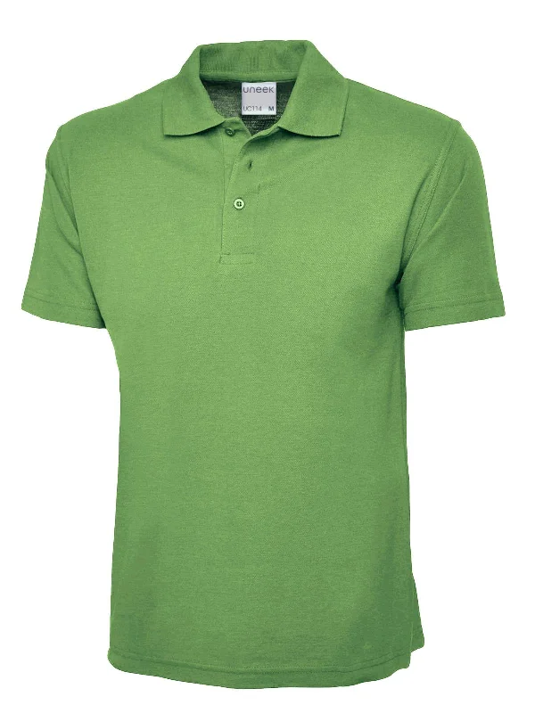 While Supplies Last Uneek Men's Ultra Cotton Poloshirt Lime