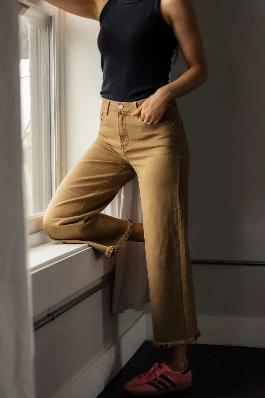 Weekend Bargains to Relish Laurie High Rise Raw Edge Pants
