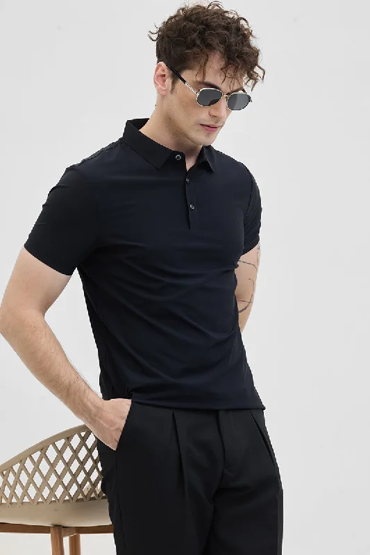 Weekend Bargains to Celebrate Black Technical Stitchless Polo T-Shirt