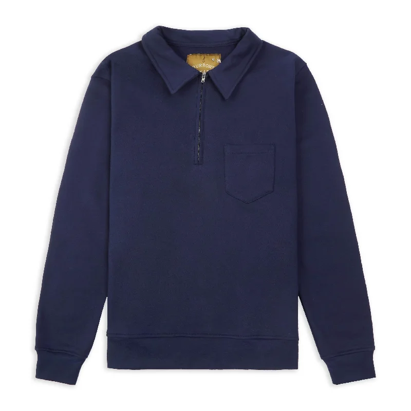 Quarter Zip Sweatshirt - Navy