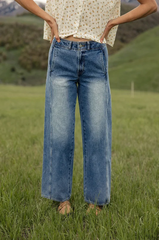 Savings Galore Aden High Rise Seam Line Jeans