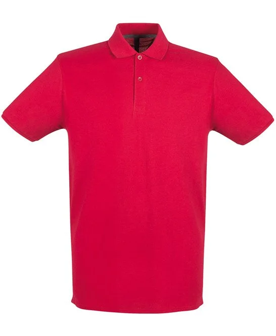 Act Fast Henbury Micro-Fine Piqué Polo Shirt - Vintage Red